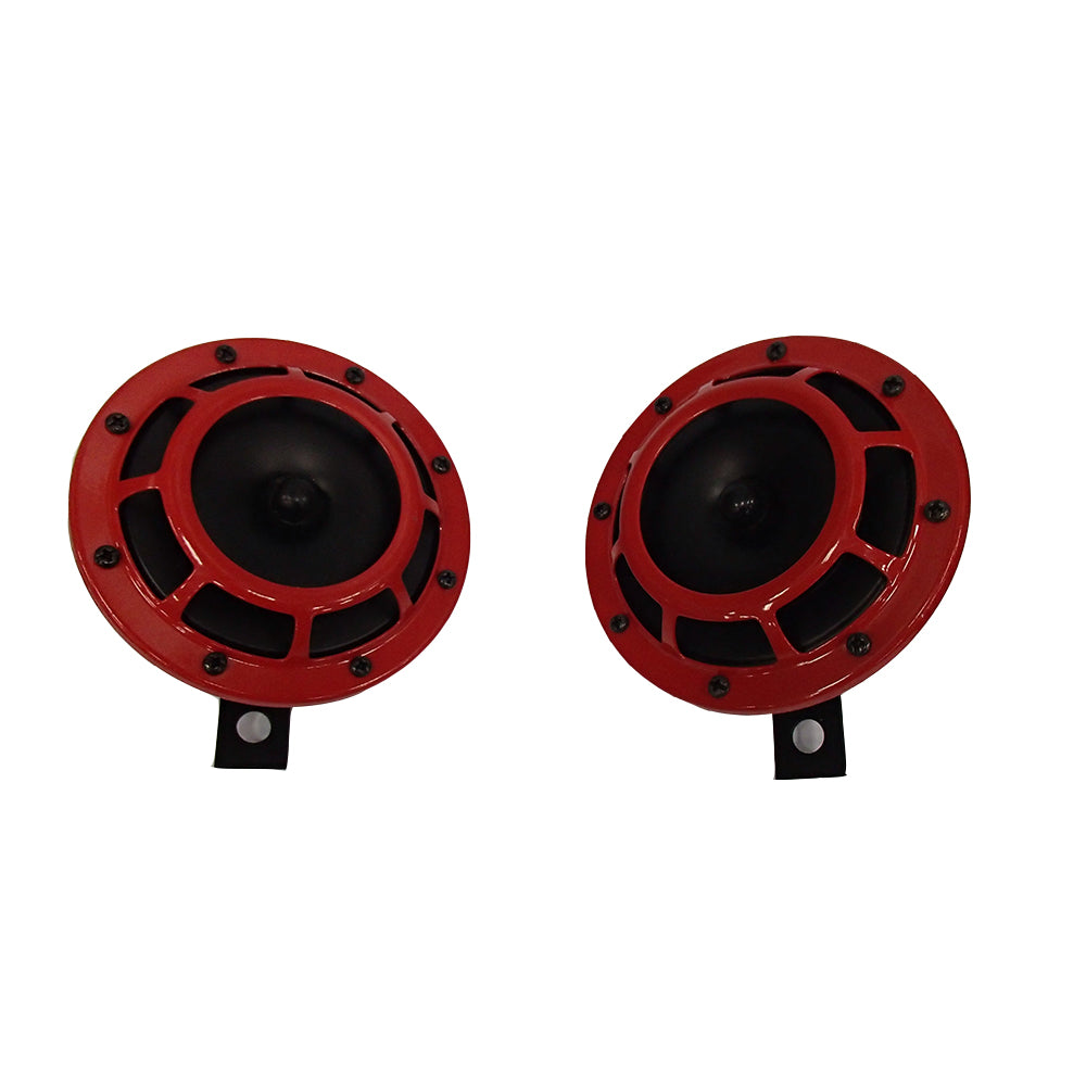 Grill Mount 12v Red Super Loud Horn Set Fits Mitsubishi ASX i-MiEV L200 Lancer