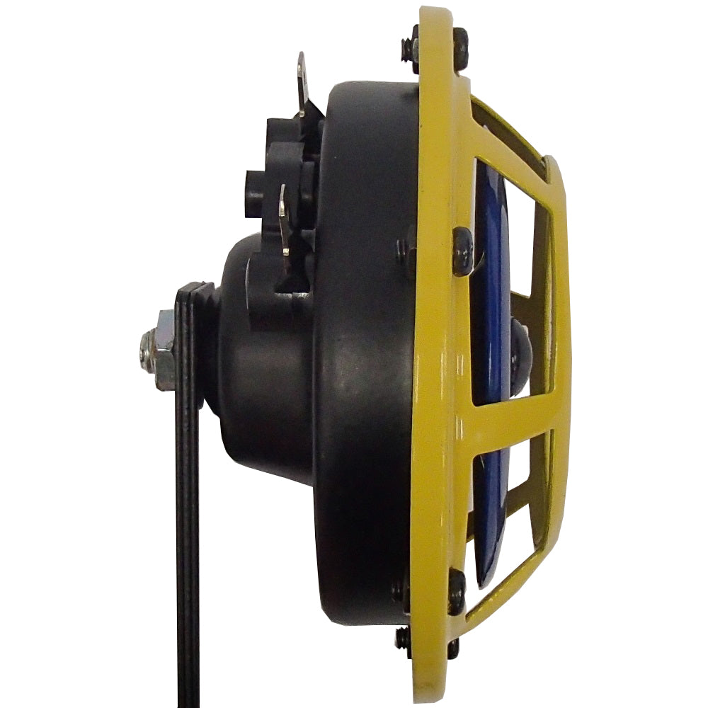 Yellow HELLA Horns with Blue Speakers - 118dB 12V DC Fits Cars Trucks SUVs