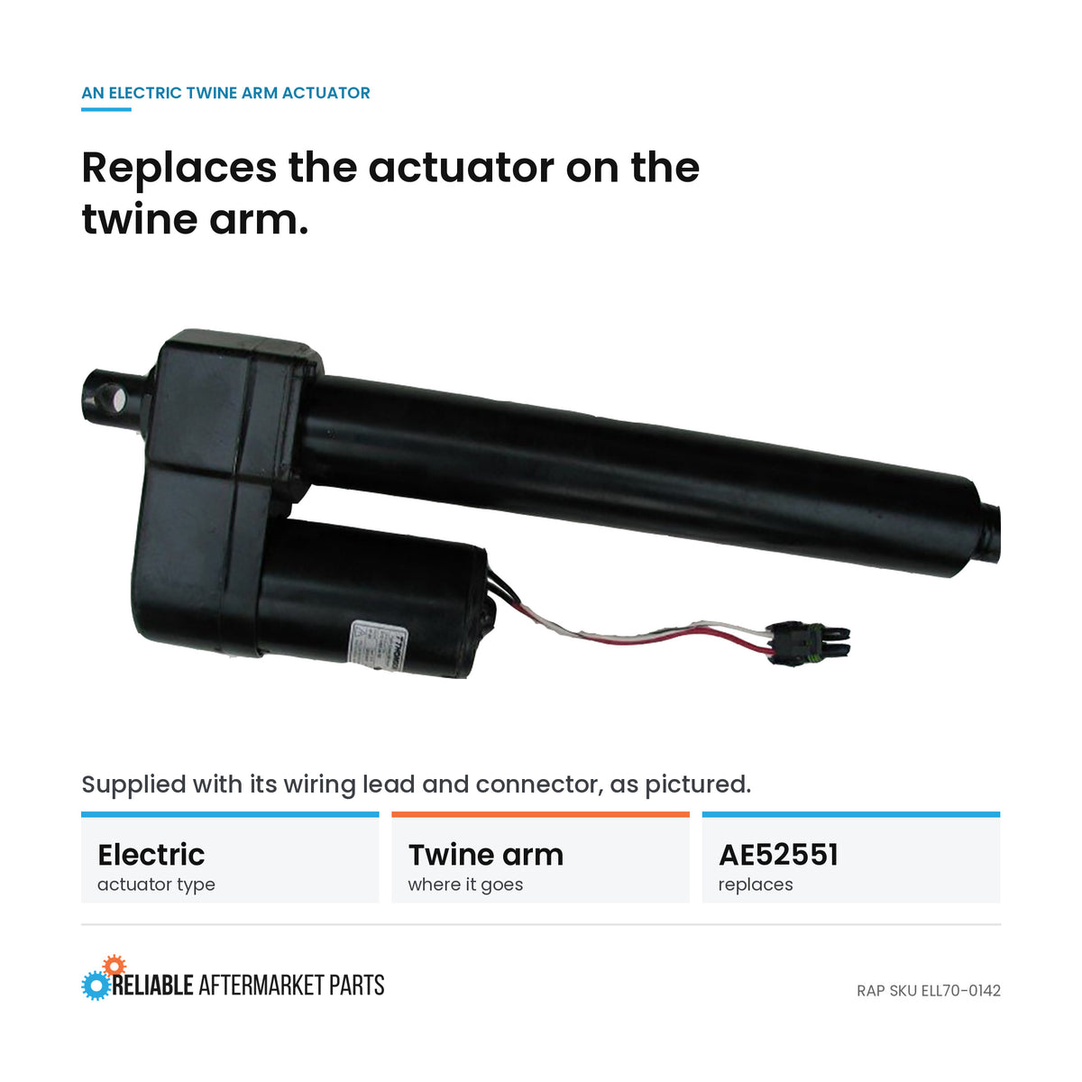 GlideForce Will-Fit Linear Actuator Fits John Deere Replaces AE52551