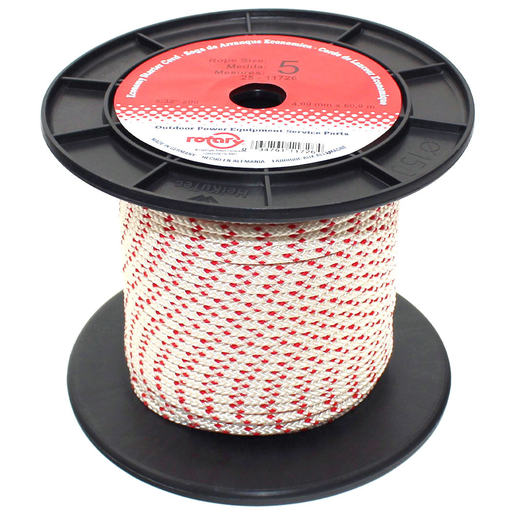 200'DIAMOND BRAID STARTER PULL ROPE / #5 REEL FOR SMALL ENGINES