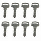 8 Ignition Keys SBA385210370 Fits New Holland T1010 T1030 T1110 T1510 T1520 T153
