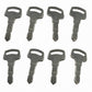 (8) Starter Keys Fits Kubota B3030 B3200 B3350 B7400 B7500 B7510 B7610 B7800