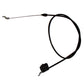 Brake Stop Control Cable 55-1/2" Fits Husqvarna AYP 582991501 158152