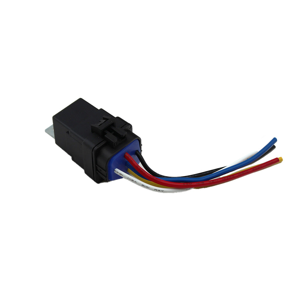 5 Terminal Weatherproof Relay 12 Volt with Sealed Wiring Harness 30 Amp