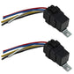 (2 Pack) Waterproof 5 Terminal Relay with Wiring Harness 12 Volt 30 Amp Boat UTV