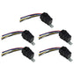 5 Pack - 5 Terminal Weatherproof Relay 12 Volt with Sealed Wiring Harness 30 Amp