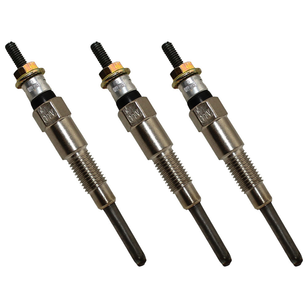 3 Pieces Glow Plug 6670470 Fits Bobcat Backhoe Loader B100 B200 B250 BL275