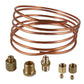 Oil Pressure Gauge Copper Tubing Line Kit 6 x 1/8 Fits Allis Chalmers