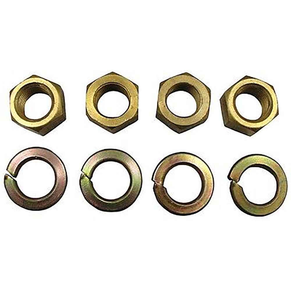 4 Brass Nuts for Manifold Mounting Kit Fits Ford New Holland 2N 8N 9N Tractor 33816S