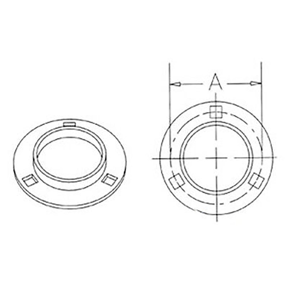 New 3 Bolt Flange Half Fits John Deere 6620 6622 7720 7721 8820 243 244 343 344