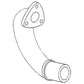 Exhaust Manifold Elbow Fits Massey Ferguson 898011M1 123086
