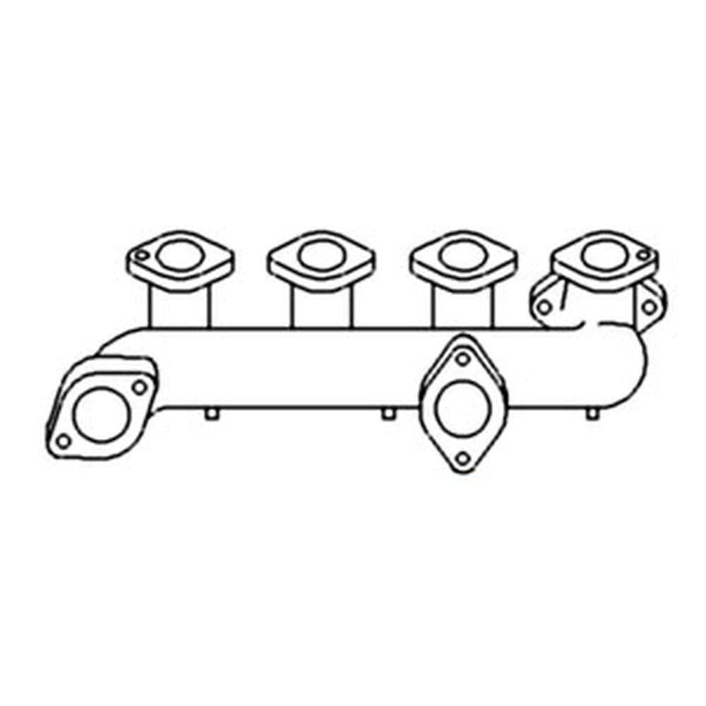 Dual Outlet Manifold w/Plates Fits Case/International Harvester Replaces A182084