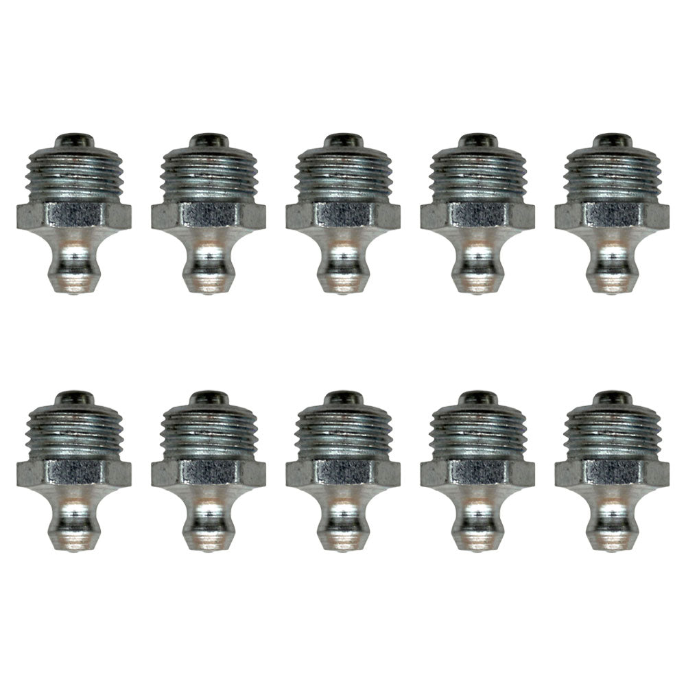 Qty 10: Grease Nipples Fits JCB Replaces 1450/0002