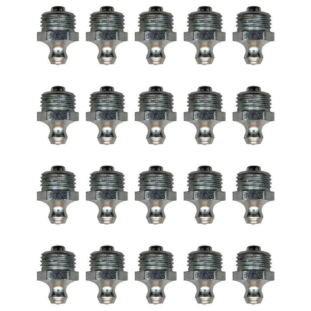 Qty 20: Grease Nipples Fits JCB Replaces 1450/0002