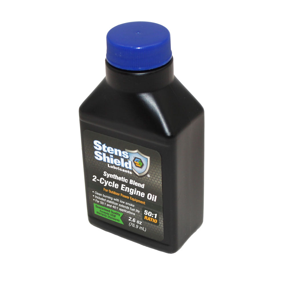 Fits Stens Synthetic Blend 2 Cycle Engine Oil 2.6 Oz Makes 50:1 Ratio Low Smoke