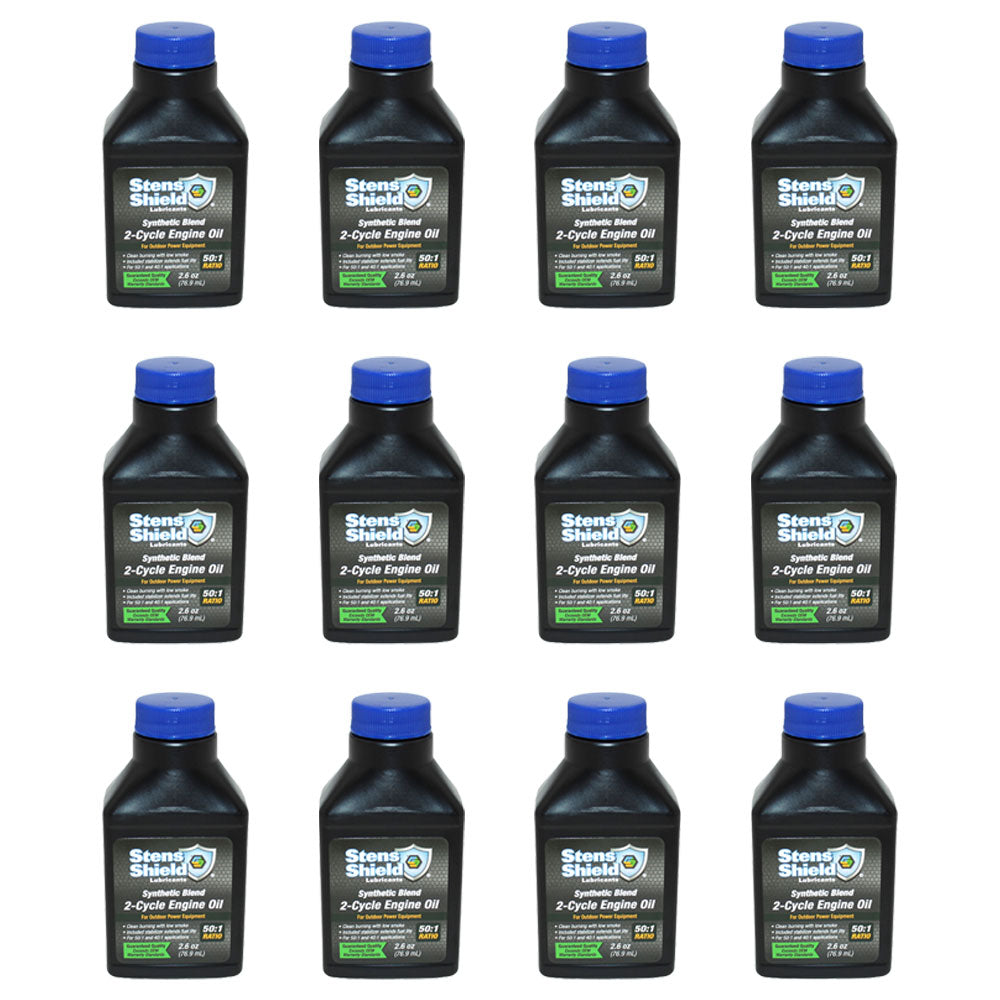 Qty 12: 2-Cycle Engine Oil Fits Briggs and Stratton Replaces 100107