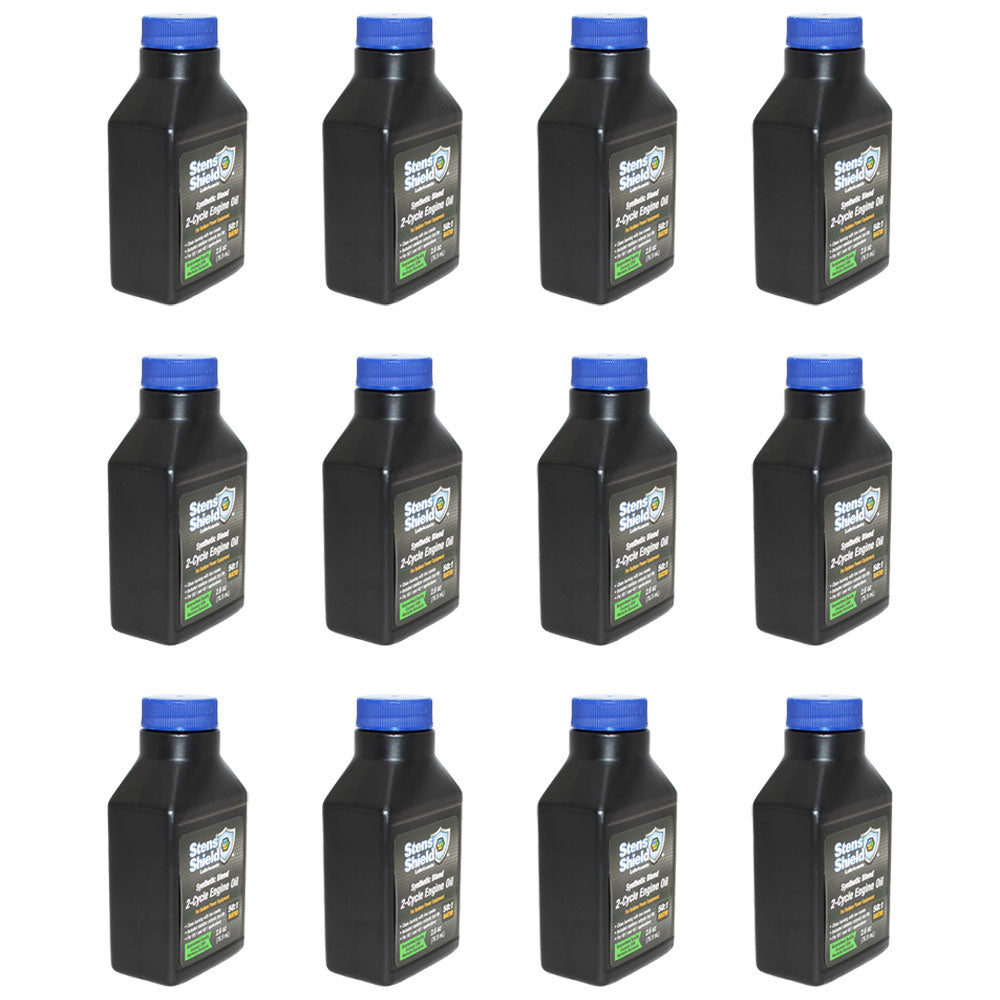 Qty 12: 2-Cycle Engine Oil Fits Briggs and Stratton Replaces 100107