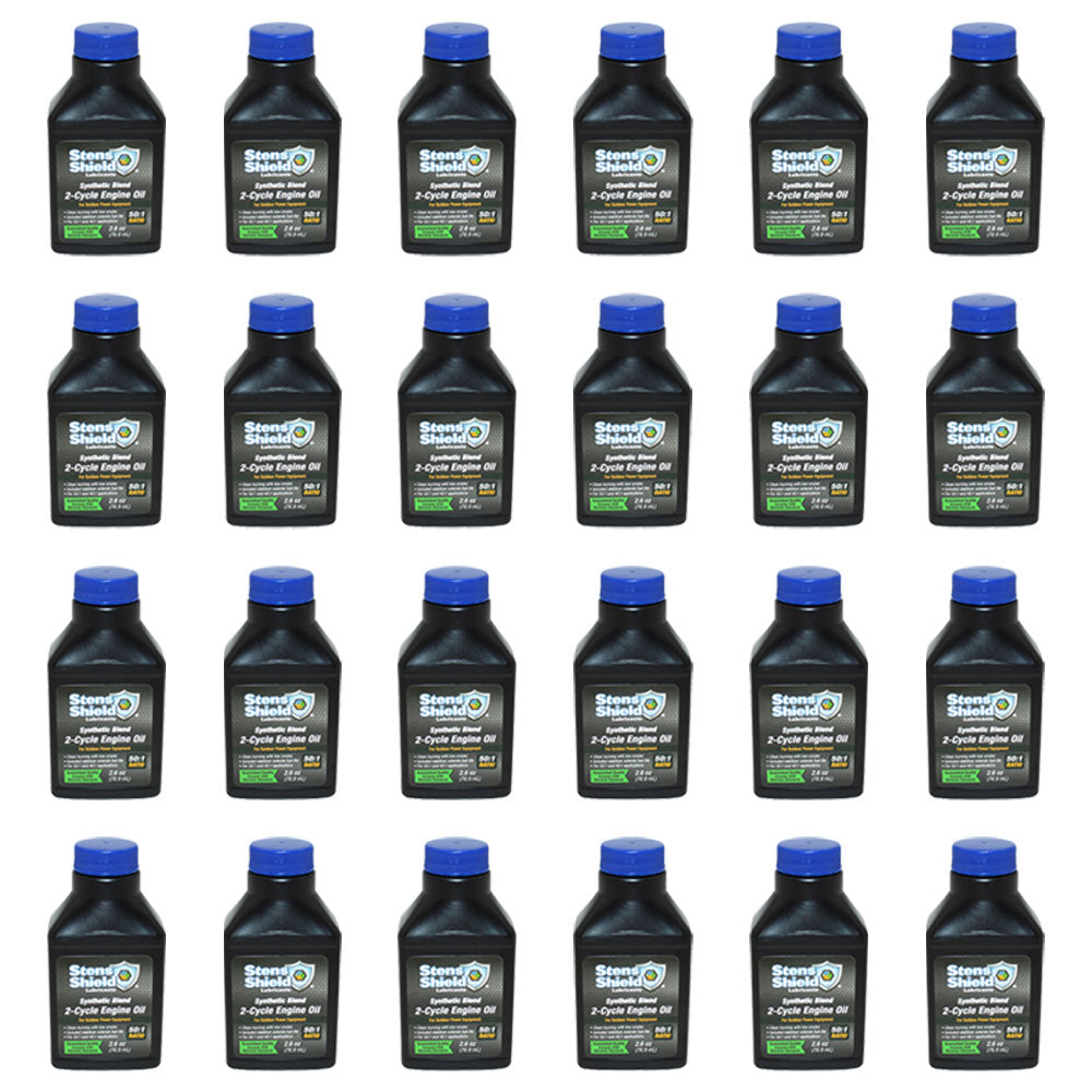 Fits Case of 24 Synthetic Blend 50:1 2-Cycle Engine Oil Mix 2.6 oz. Bottles