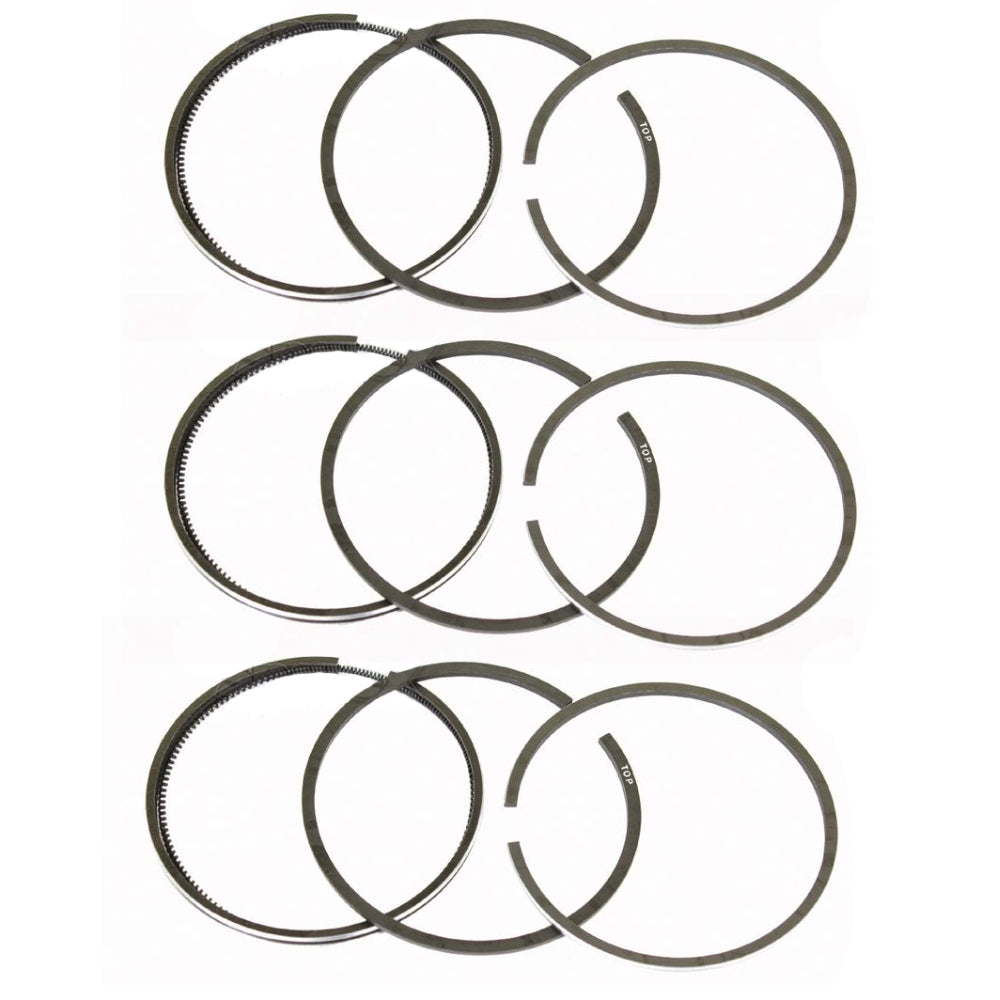 QTY 3: Piston Ring Full Set
 Fits Fiat Replaces 01901496-RingsOnly