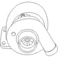 Turbocharger Fits Case IH 5120 5220 Fits Case 580 Super L 570LXT 580L 580K 90XT