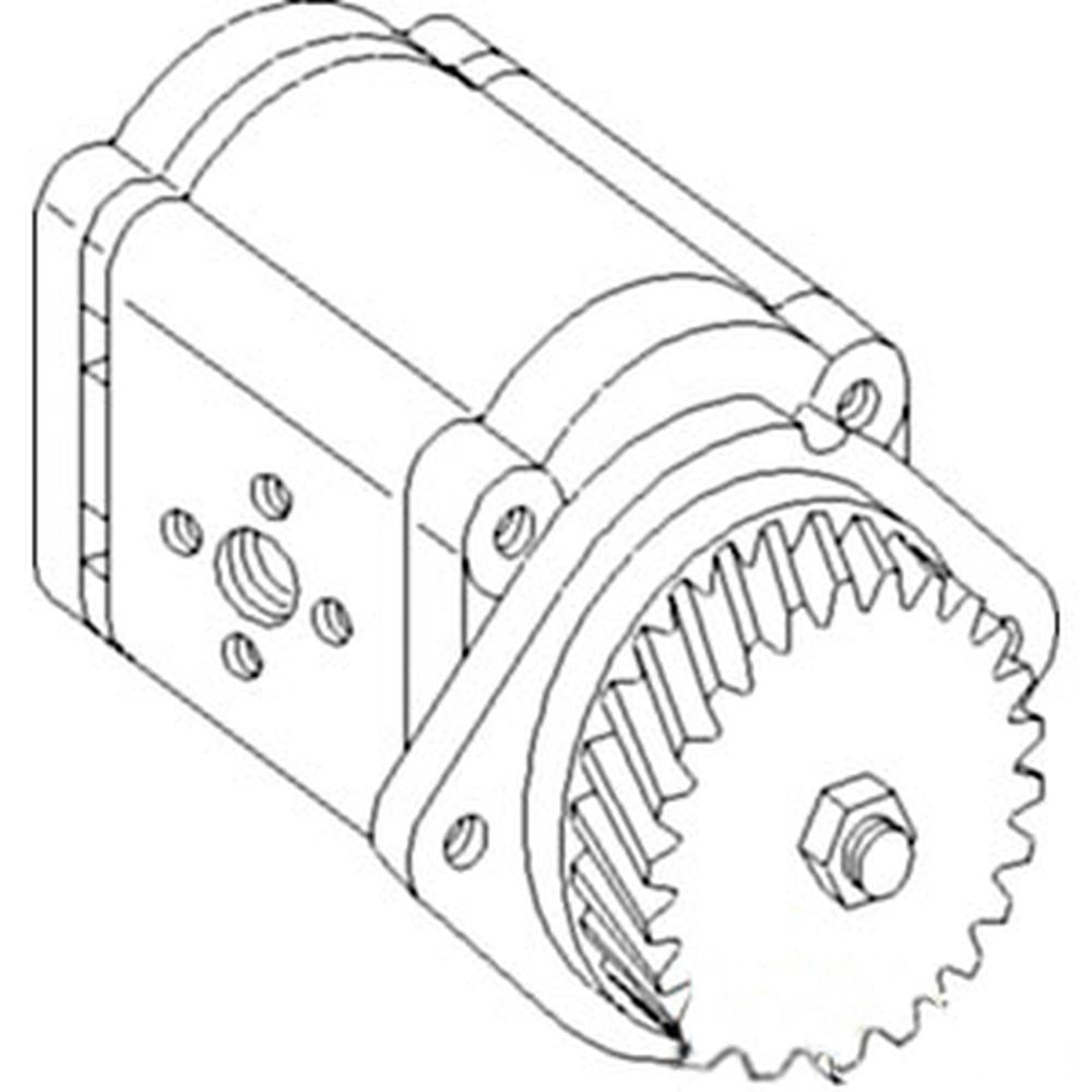 F0NN600AA Auxiliary Hydraulic Pump Fits Ford Tractors 5640, 6640, 7740, 7840+