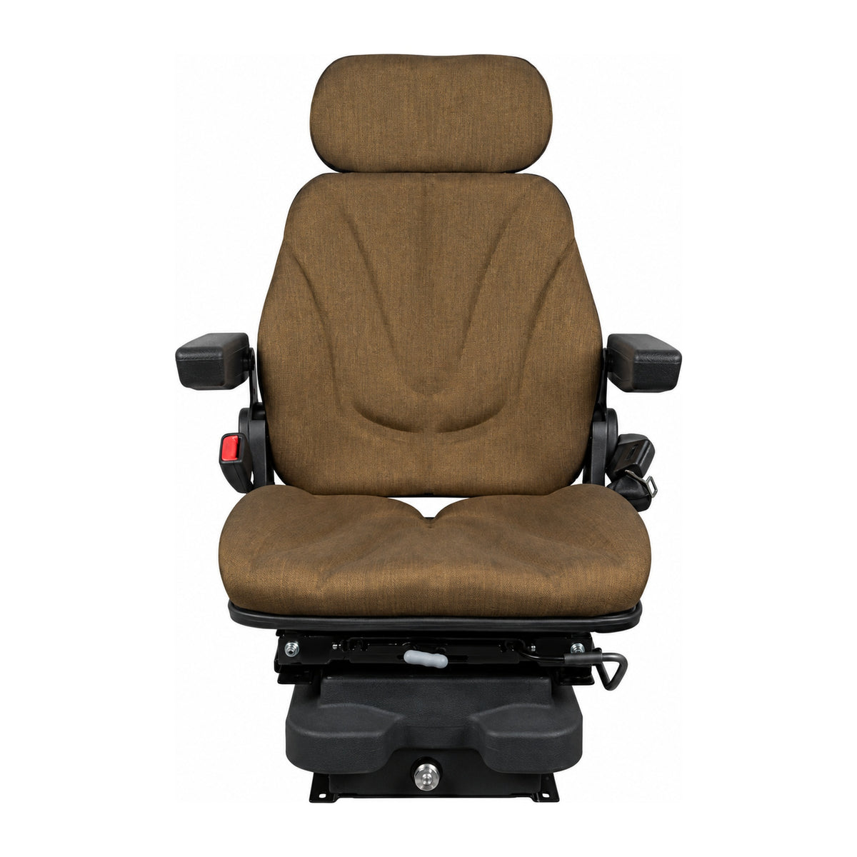 F10A4042 Brown Cloth Air Seat with Isolator Fits Universal Products