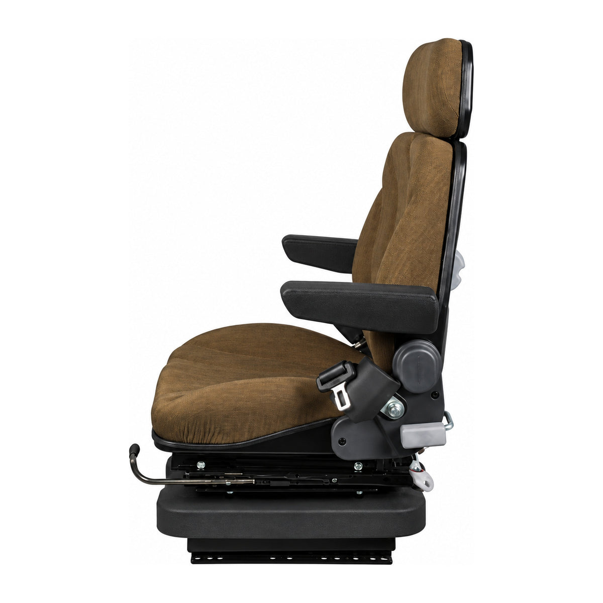 F10A4042 Brown Cloth Air Suspension Seat with Isolator Fits Case 420CT 440CT 410