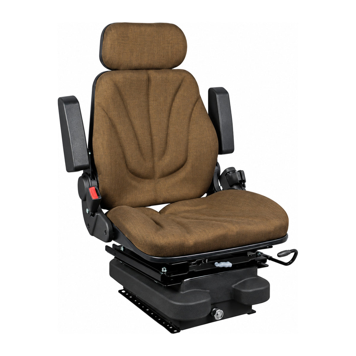 F10A4042 Brown Cloth Air Suspension Seat with Isolator Fits Case 420CT 440CT 410