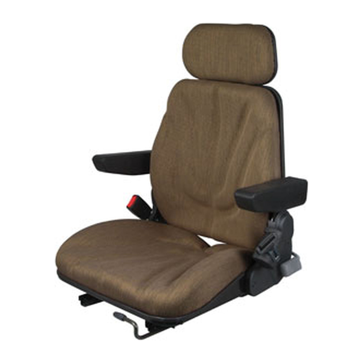 F10ST2030 Brown Cloth Seat with Slide Tracks Fits Universal Products