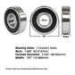 F12986 990024 New Flat Edge Ball Bearing Fits Ford New Holland 6200 Series