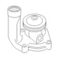 F2244R Water Pump with Pulley Fits John Deere Tractor 70 S/N 7031300 & Above