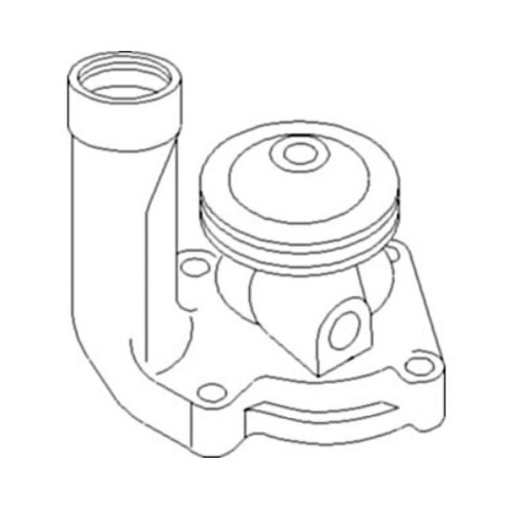 F2244R Water Pump with Pulley Fits John Deere Tractor 70 S/N 7031300 & Above
