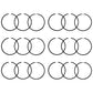 87802355 87802836 Six Standard Piston Ring Sets Fits Fiat G170 M115 M100