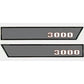 HKFD3000A Hood Decal Set Fits Ford 3000 1965-1968 3-cyl