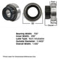 F51312 New Tractor Non-Relubri Fits CATable Spherical Ball Bearing w/ Collar F51