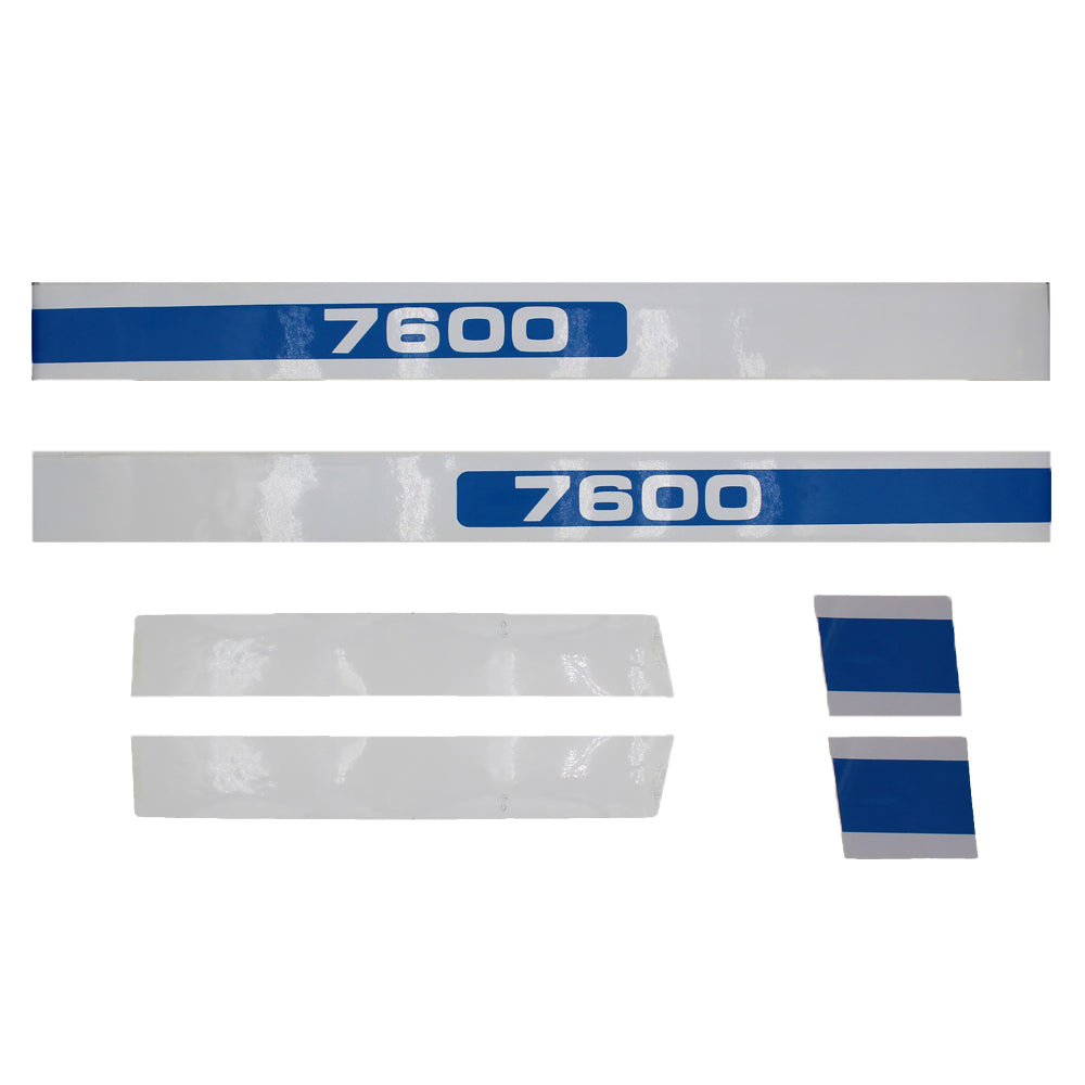 7600 Decal Set Hood Only Fits Ford 7600