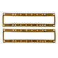 Radiator Core Gasket Set (2) Fits John Deere Tractor Part # F661R 70 - 830