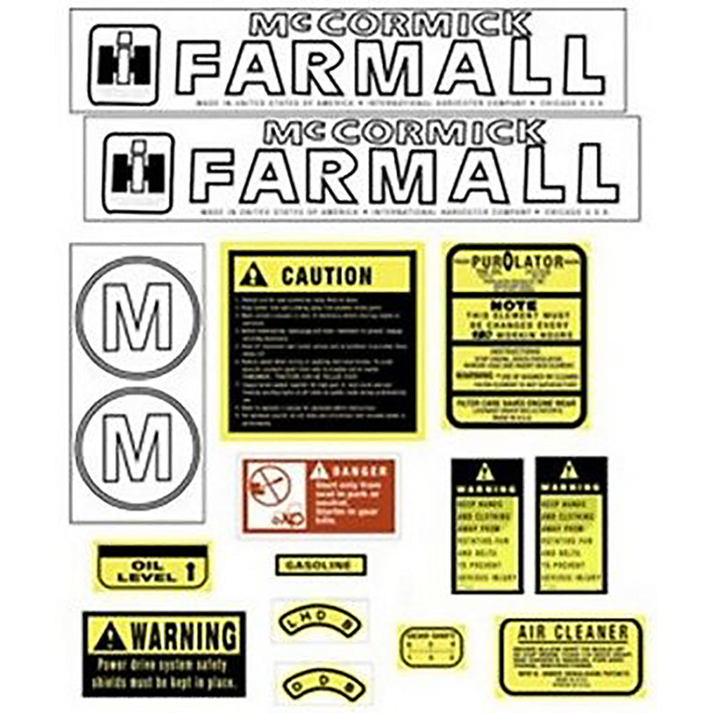 Hood Decal Set Fits International Harvester Replaces R0779