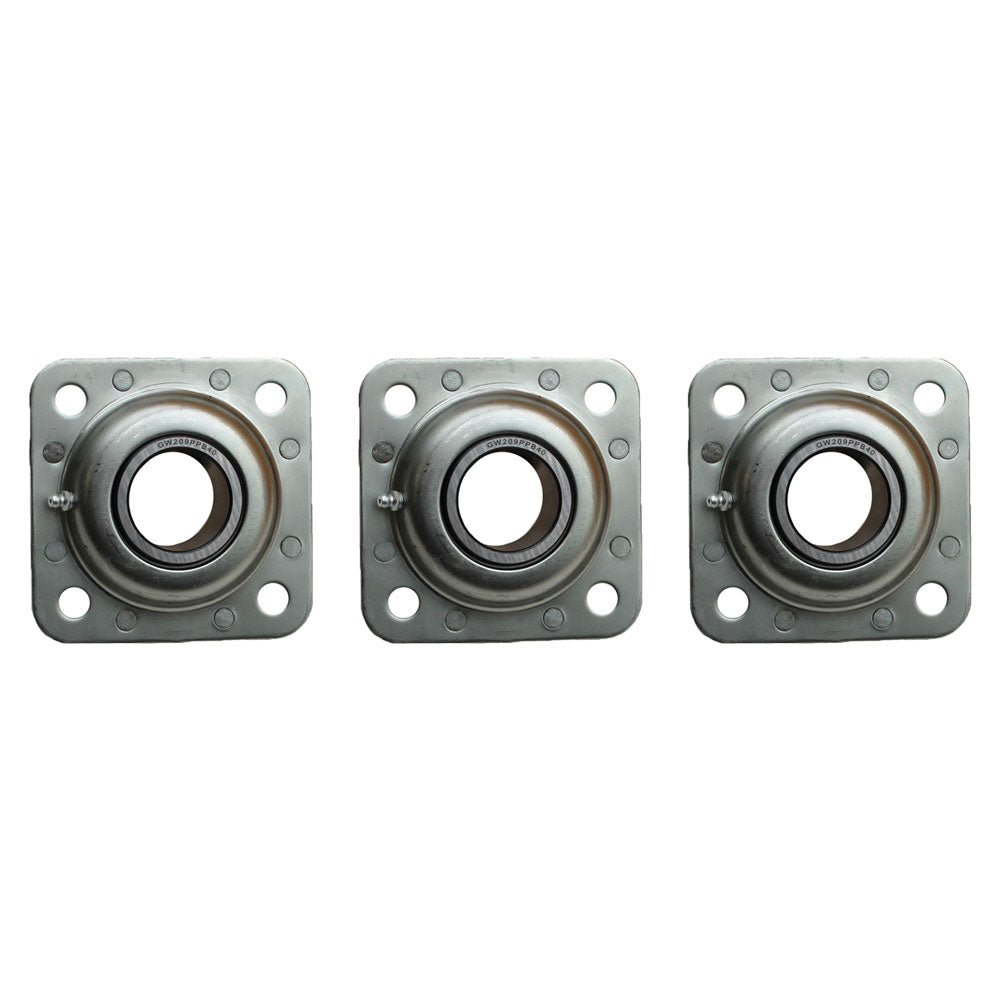 Qty 3: Flanged Disc Bearing
 Fits Riverside Tractor Replaces FD209RA