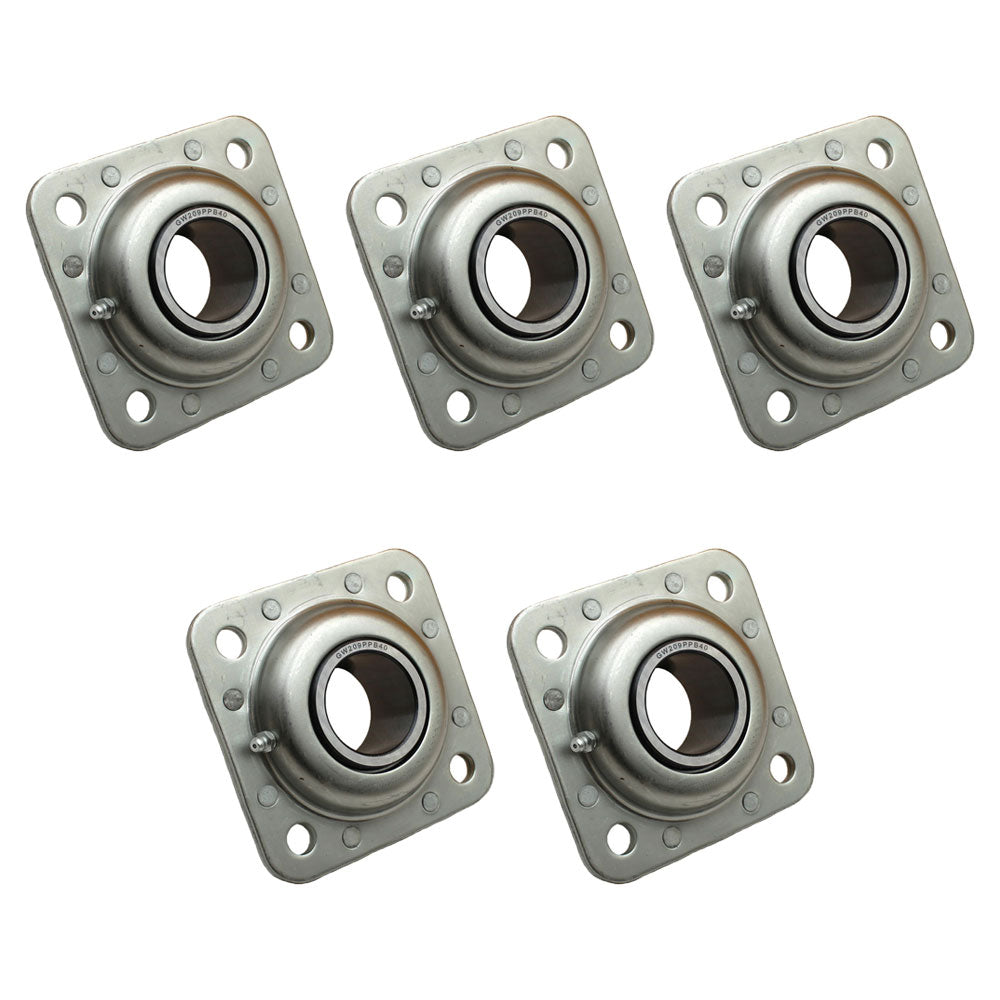 Qty 5: Flanged Disc Bearing Fits International Harvester Replaces ST491A