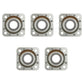 Qty 5: Flanged Disc Bearing Fits Ford/New Holland Replaces FD209RJA_x5