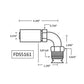Crimp Coupling Inverted Flare Male Fits Ford Replaces agricultural