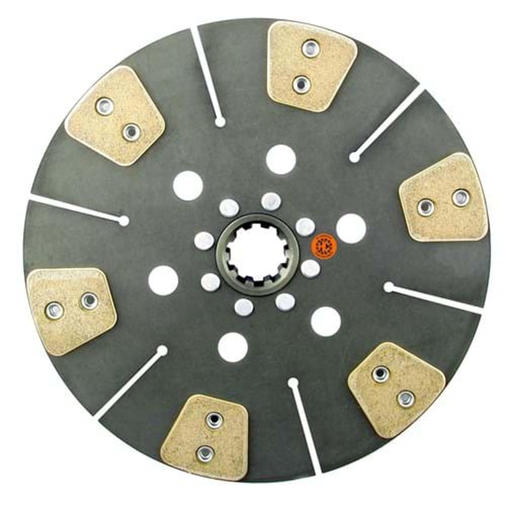 FE550DA 13" Transmission Disc, 6 Pad, w/ 1-3/4" 10 Spline Hub - Fits Ford