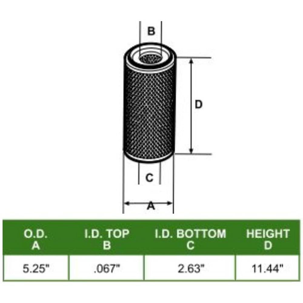 Air Filter 15763-11081, 19433-11080 Fits Kubota , L2850DT, L2850DTGST, L2850F