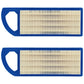 Qty 2: Air Filter Fits Husqvarna Replaces 4206