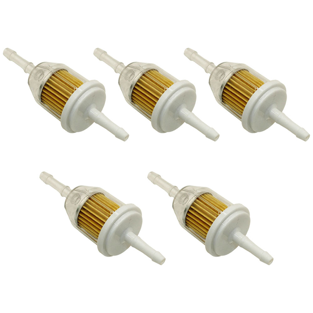 49019-0014 Five Fuel Filters Fits Kawasaki Aftermarket 49019-0027