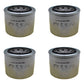 Qty 4: Oil Filter Fits John Deere Replaces 4454526
