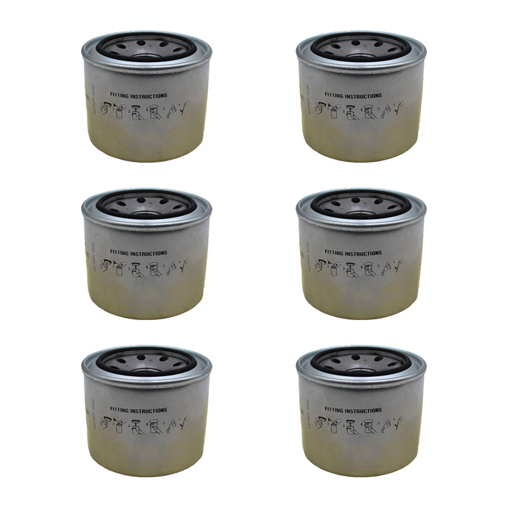 Qty 6: Oil Filter Fits John Deere Replaces 4454526