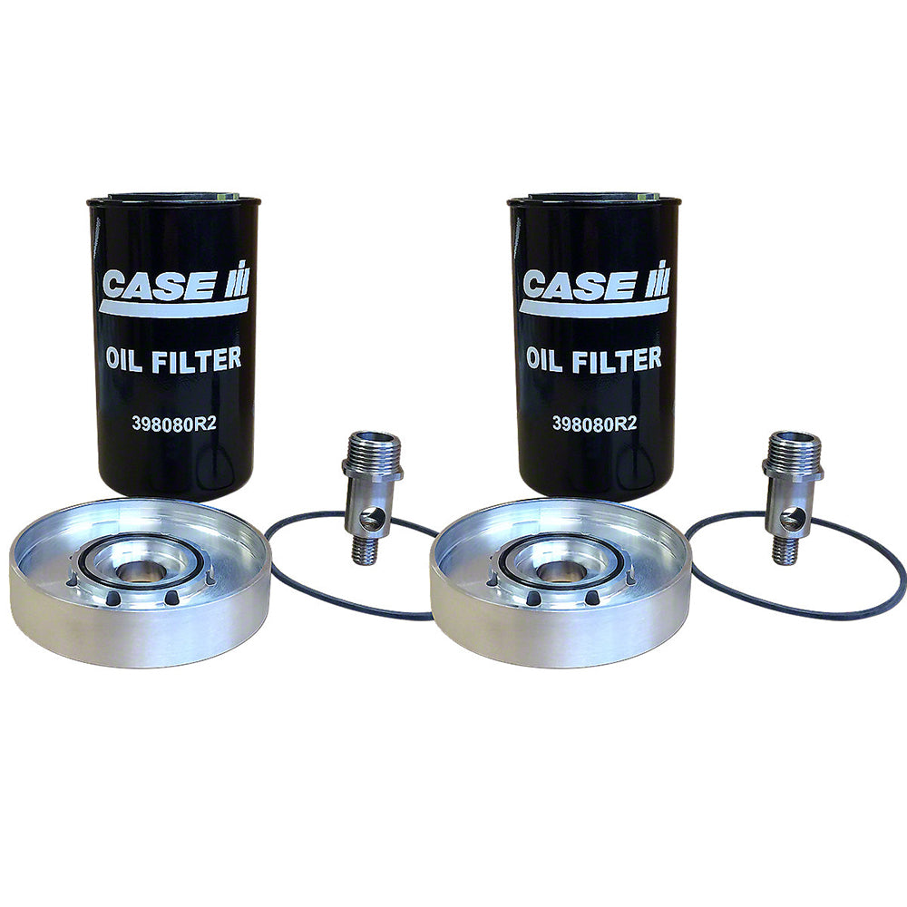 Oil Filter Adapter Kit Set of 2 Fits International 1026 1256 1456 856 1206 806