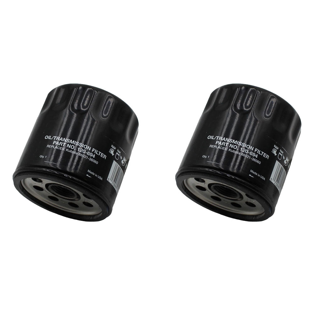Qty 2: Transmission Filter Fits Kubota Replaces 66021-36060